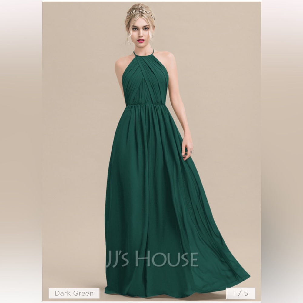 JJs House | Dark Green Bridesmaid Dress